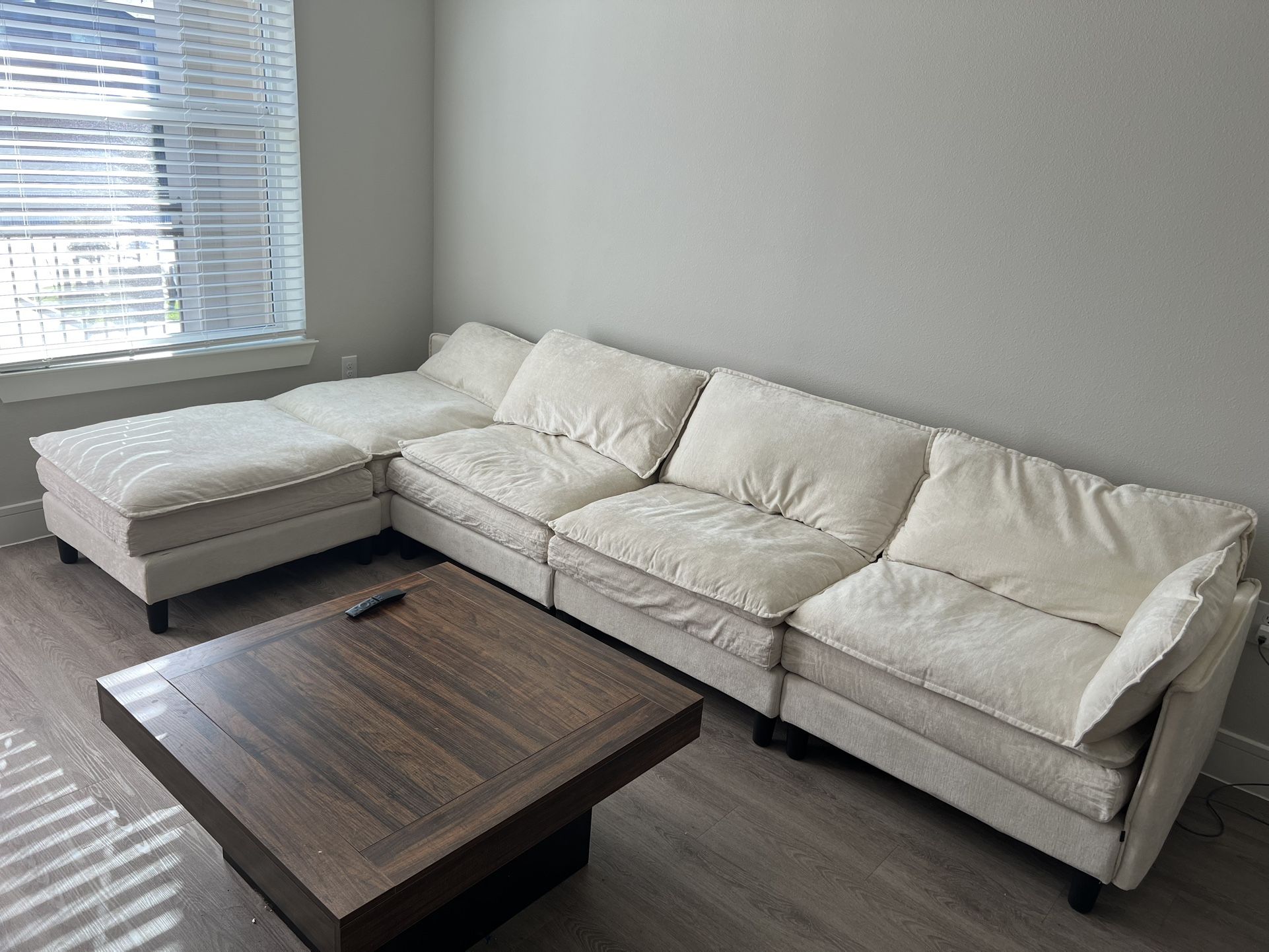 4 Seat Sofa with Ottoman (brand new)