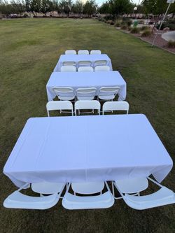 Tables and chairs