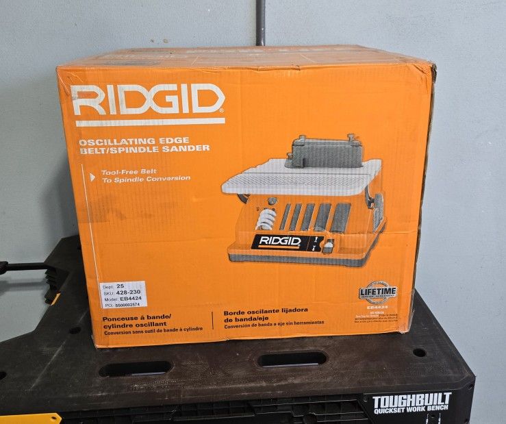 RIDGID 5 Amp Corded Oscillating Edge Belt/Spindle Sander