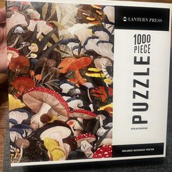 Lantern Press 'Woodland Mushrooms' Puzzle 1000 Piece