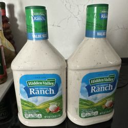 2 Unopened 40 FL Oz Hidden Valley Ranch Dressing