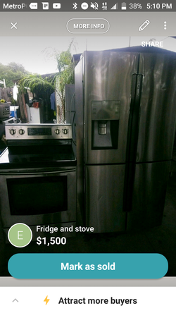 Samsung Refrigerator's and stove