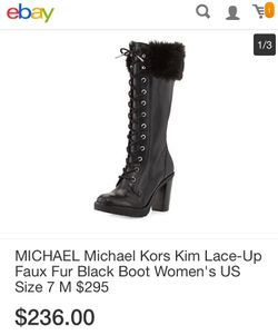 Michael kors Kim lace up boots size 10