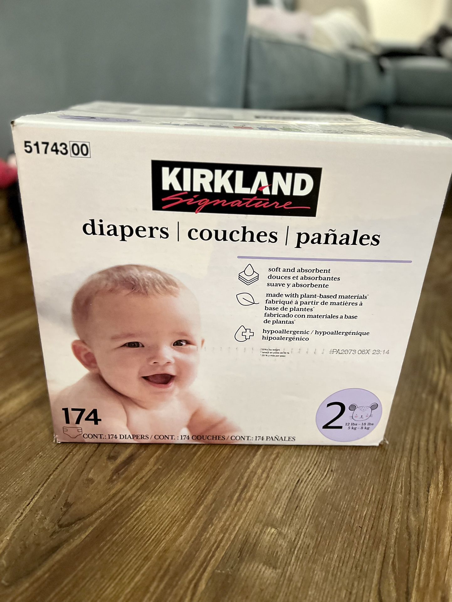 Kirkland Diapers (Size 2)