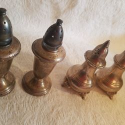 Weighted Sterling Salt & Pepper Shakers 