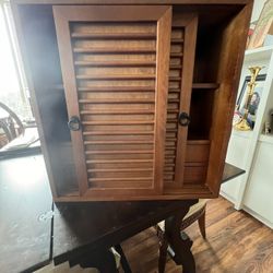 Double-Sided Table Top Tansu Chest With  Sliding Door 