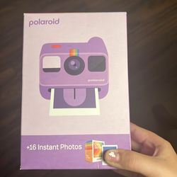 Purple Polaroid Camera