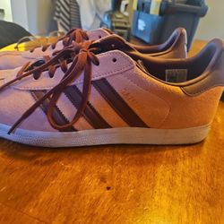 Pink Adidas Gazelles Mens US10