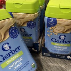 Gerber Oatmeal Cereal And Rice Cereal 