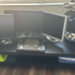 Stylish Matte Finish Black TV Unit