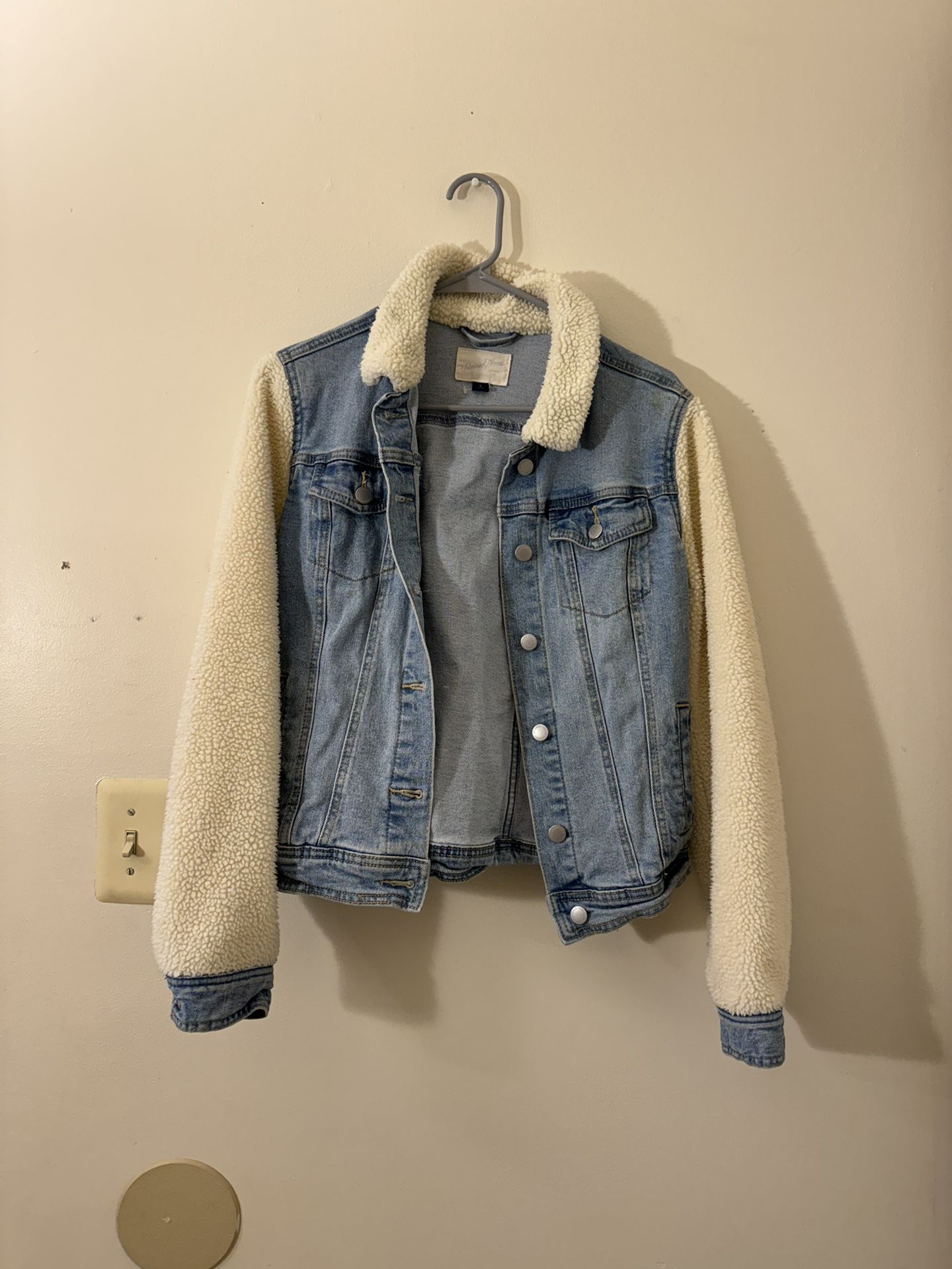 Denim And Sherpa Jacket