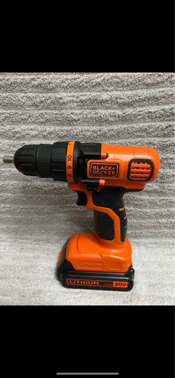 Black & Decker 20V Lithium Cordless Drill