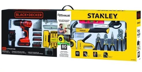 Black And Decker 80 Piece Home Project Kit With 20v Lithium Drill. Brand New And Sealed.