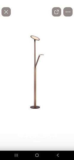 Possini Euro Magnum French Bronze LED Torchiere Floor Lamp