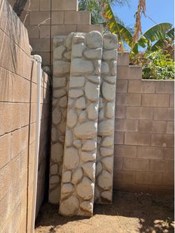 Fiberglass rock walls16 1/2” X 8’