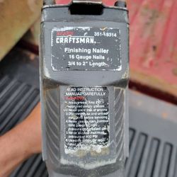 16 Gauge finish air nailer