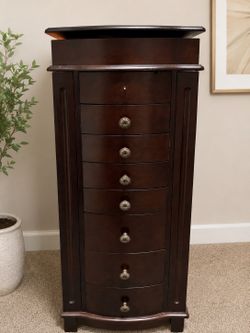 Premium Jewelry Armoire  – Excellent Condition – $110