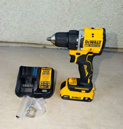 DEWALT Atomic 20V Cordless Compact 1/2 in. Drill/Driver Kit with 2.0Ah Battery and Charger New