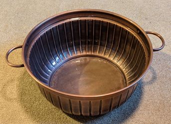 CopperTub Round Hammered Copper Plated Galvanized Steel Tub 17"