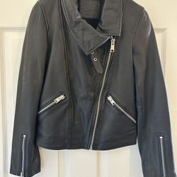 AllSaints Black Leather Jacket