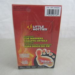 Little Hotties Adhesive Toe/Foot Warmers Box of 30 Pairs 5hr Pure Heat NEW

