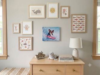 Boston Terrier canvas art