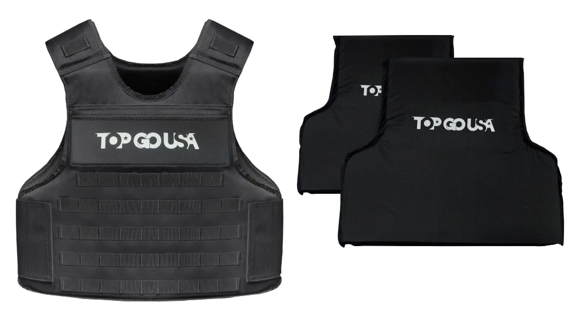 BRAND NEW SECURITY VEST TACTICAL VEST PLATE with 2 Soft Plates 33 Layers of Kevlar