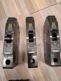 Square d 20 amp single pole circuit breaker