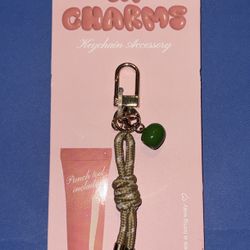 Lip gloss keychain charm 