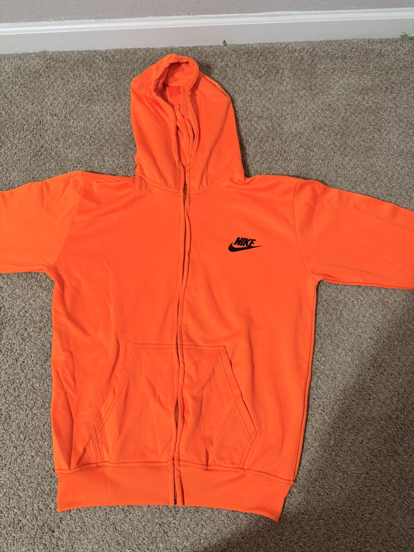 Men’s Bright Orange Nike Tracksuit With Pants And Jacket Slightly Worn 