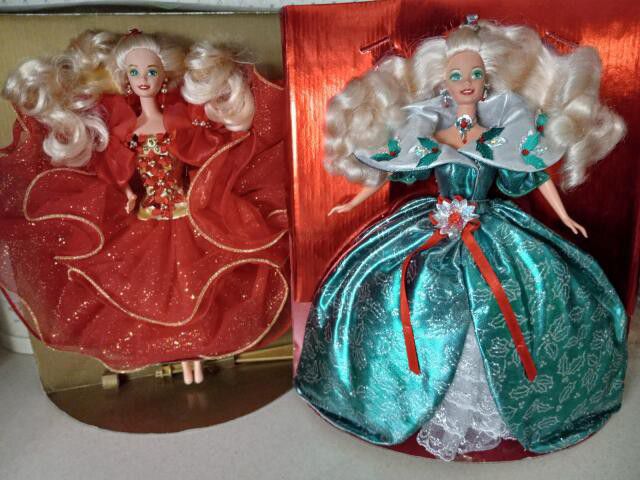1993 And 1995 Happy Holidays Special Addition Barbie