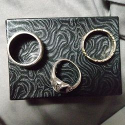 .925 Silver Rings $25 Ea. 1 It's Antique Big Like Sizes 8 Or 9