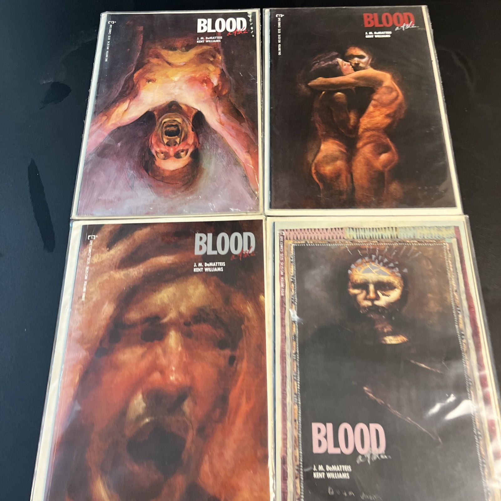 BLOOD: A TALE Complete Set #1-4 Epic Comics 1987 DeMatteis Kent Williams Vampire