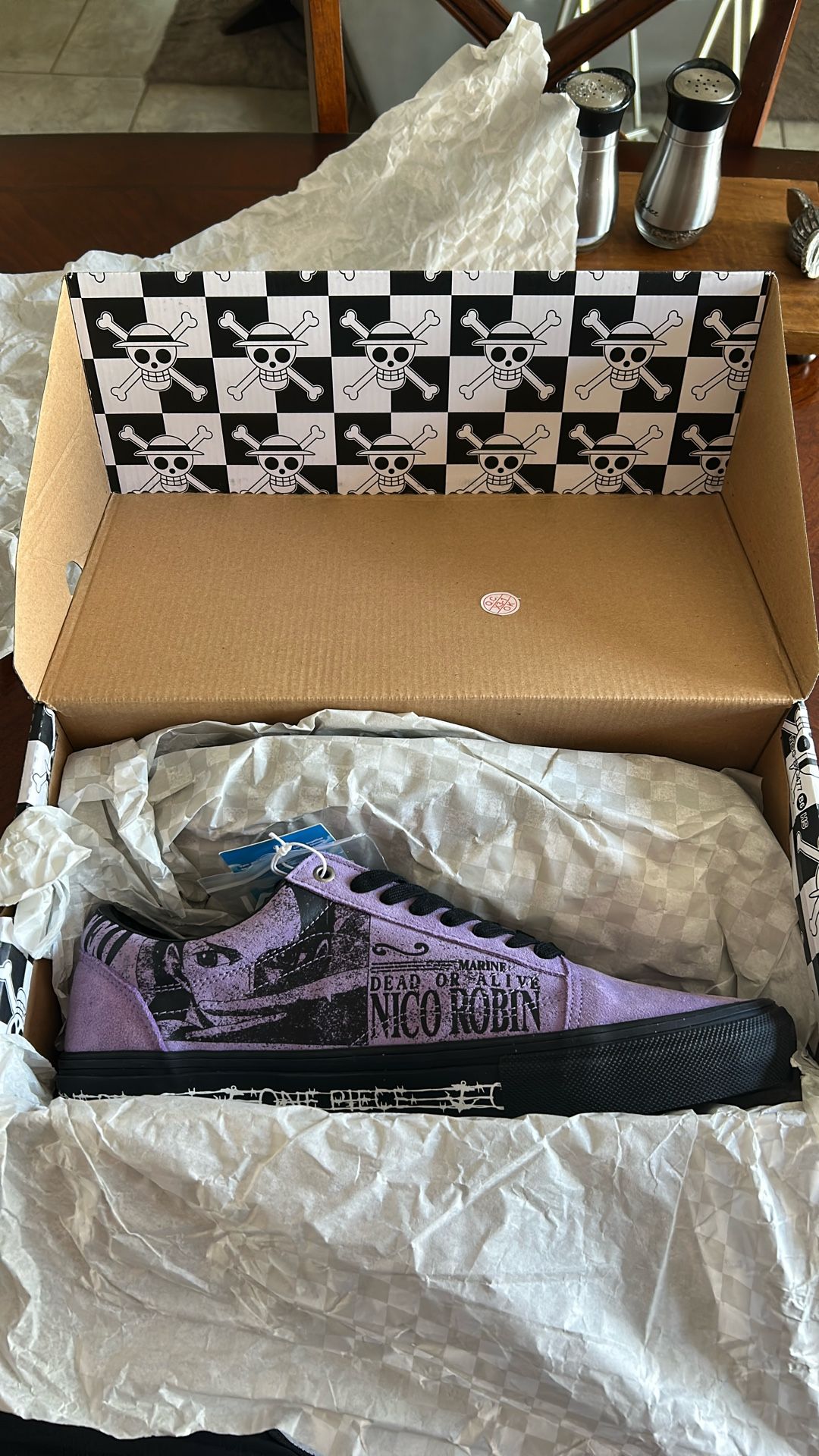 Vans: One Piece Nico Robin, Purple, Size 13