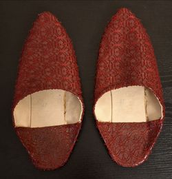 HANDMADE MOROCCAN BABOUCHE SLIPPERS - WOMEN'S SIZE 9