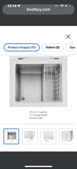 Insignia 5 Cu Ft Chest Freezer