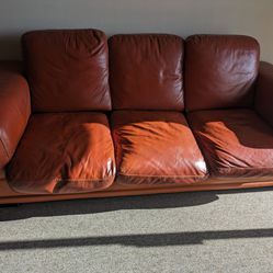 Free - 2 Leather Sofas