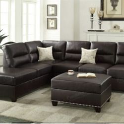 Sectional Sofa with Ottoman