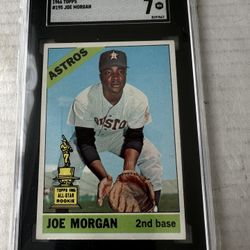 1966 Topps 195 Joe Morgan Graded 7 Baseball Card 