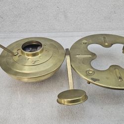 Vintage brass kerosene warming stove chafing dish