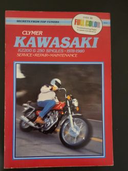 VINTAGE CLYMER M448 KZ200 & 250 SINGLES 78'-80' SERVICE MANUAL KAWASAKI
