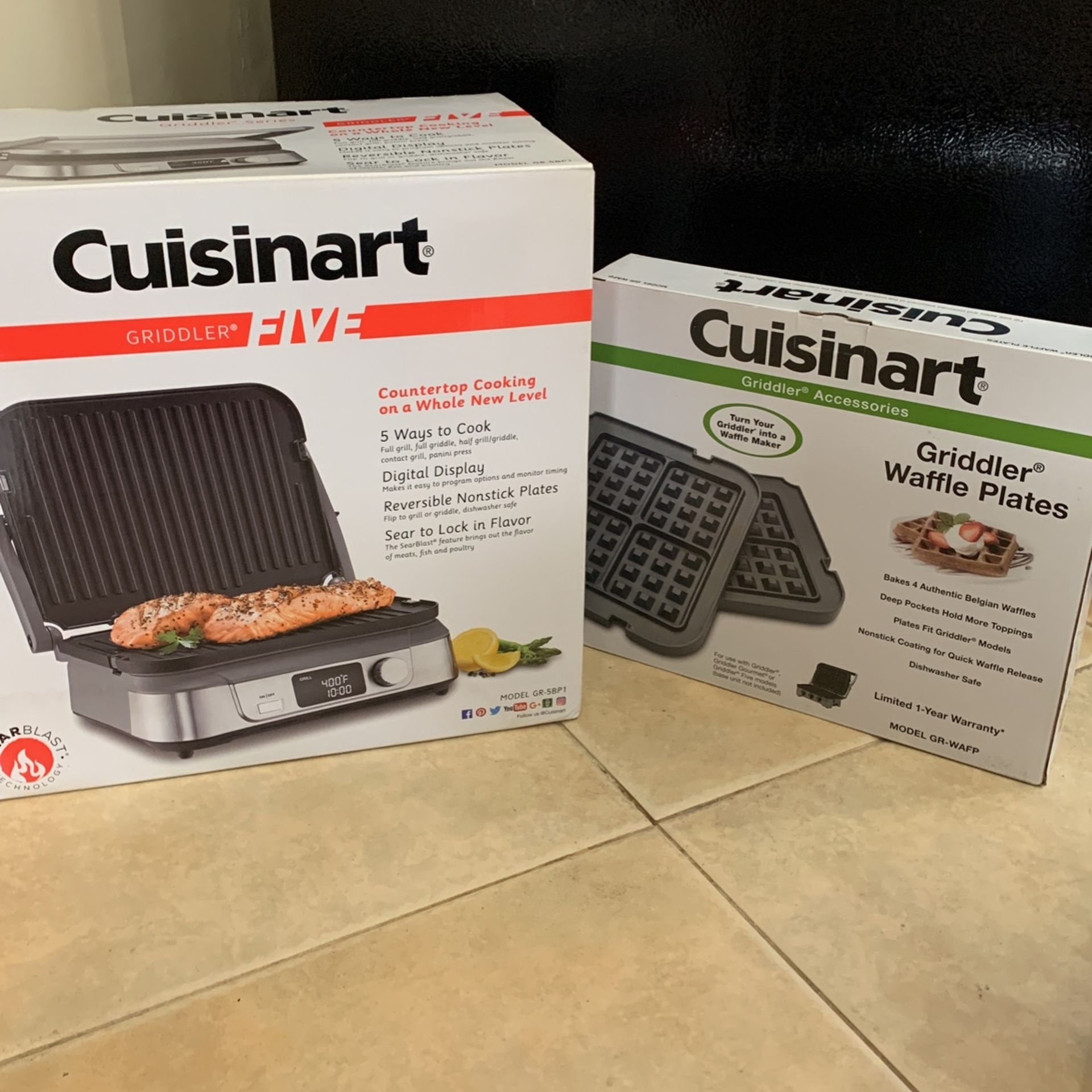 Cuisinart Griddler Five Waffle Plates