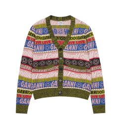 Garni Multicolor Letters Cardigan Sueater