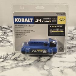 NEW - Blue Kobalt 24V Max 2.0 Ah Lithium-Ion Battery Model #KB 224-03