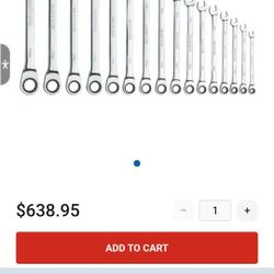 New MATCO 16 PIECE 72 TOOTH METRIC EXTRA LONG COMBINATION RATCHETING WRENCH SET
Part No. S7GRCXLM16