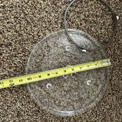 Travel Trailer/ RV 10.6" Microwave Turntable And Microwave Turntable Ring with 15mm Rollers,