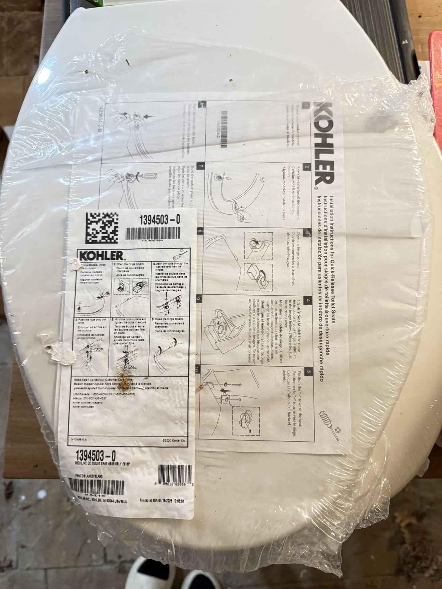 Two Brand New Toilet Seat kohler