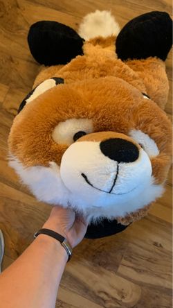 Jumbo FOX Snuggly - Great for pillow on bed, reading nook, pillow on floor, couch buddy.