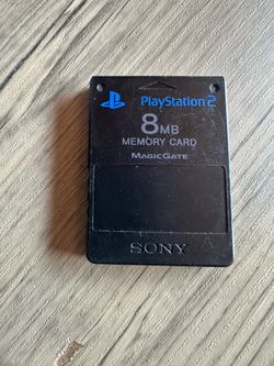 Sony PlayStation 2 8MB MagicGate Memory Card Black SCPH-10020 PS2