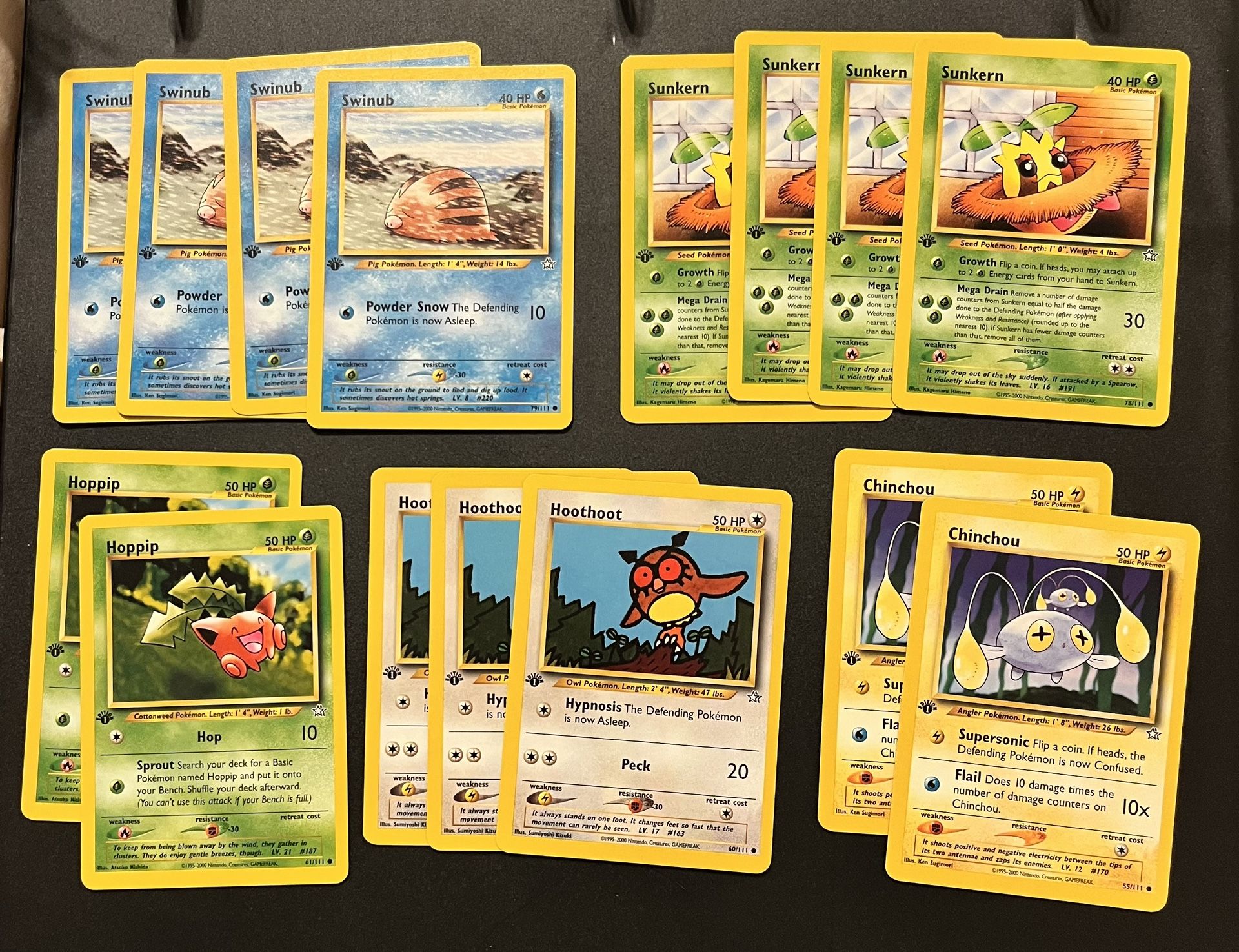 1st Edition Pokemon Neo Genesis in Excellent Condition $3 EACH